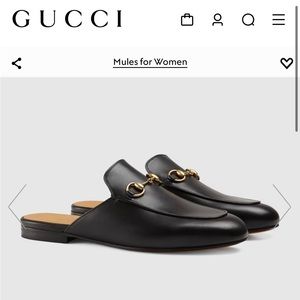 Flash sale🤩🎉🎁 Used without box Gucci Princeton Leather slipper